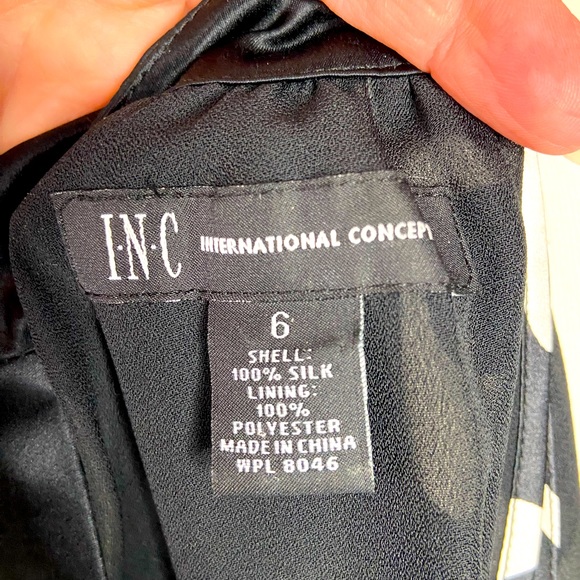 100% silk dress, sleeveless, size 6, INC International Concepts brand - Picture 5 of 5